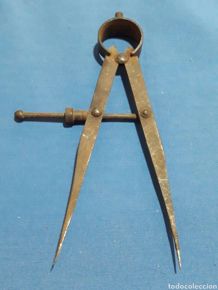 Coleccionismo: ANTIGUO COMPAS 19.50CM - Foto 2