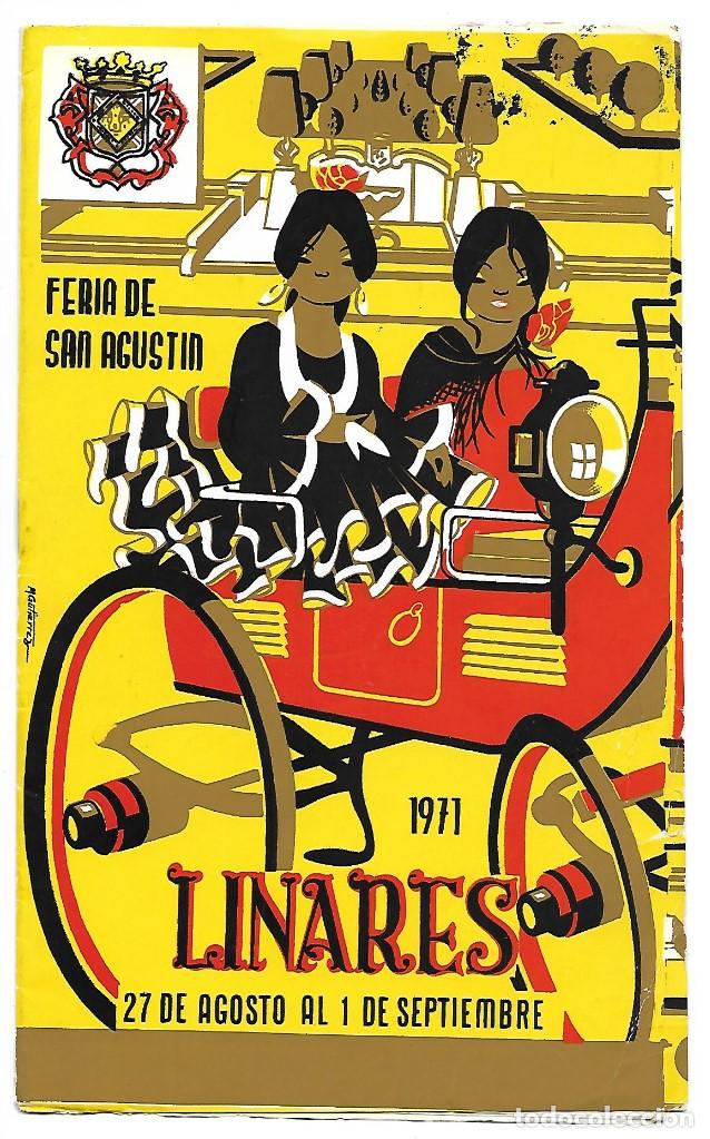 Coleccionismo: PROGRAMA DE LA FERIA DE SAN AGUSTIN, LINARES 1971