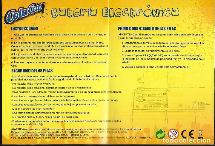 Coleccionismo: BATERIA DIGITAL COLA CAO - Foto 2