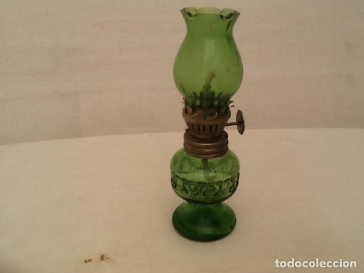 Coleccionismo: Miniatura de quinqu&eacute; de cristal - Foto 3