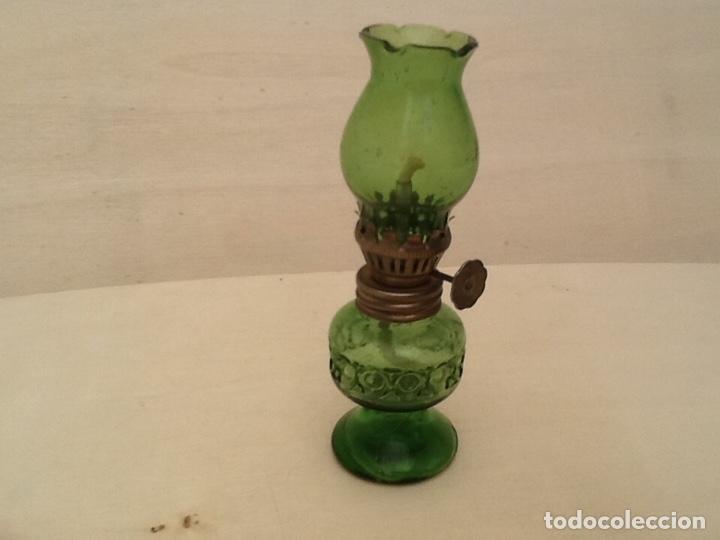 Coleccionismo: Miniatura de quinqu&eacute; de cristal - Foto 4