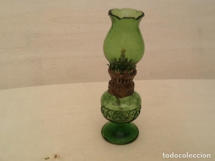 Coleccionismo: Miniatura de quinqu&eacute; de cristal - Foto 5