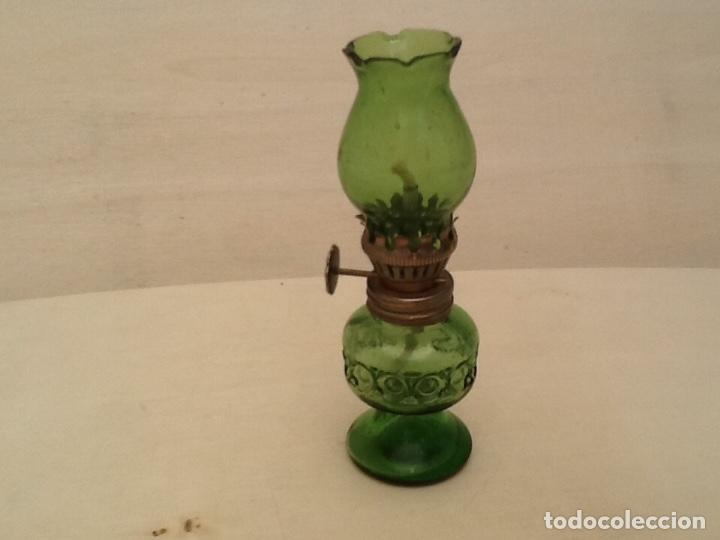 Coleccionismo: Miniatura de quinqu&eacute; de cristal - Foto 6