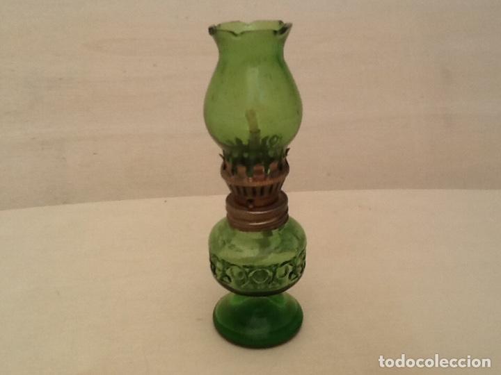 Coleccionismo: Miniatura de quinqu&eacute; de cristal - Foto 7