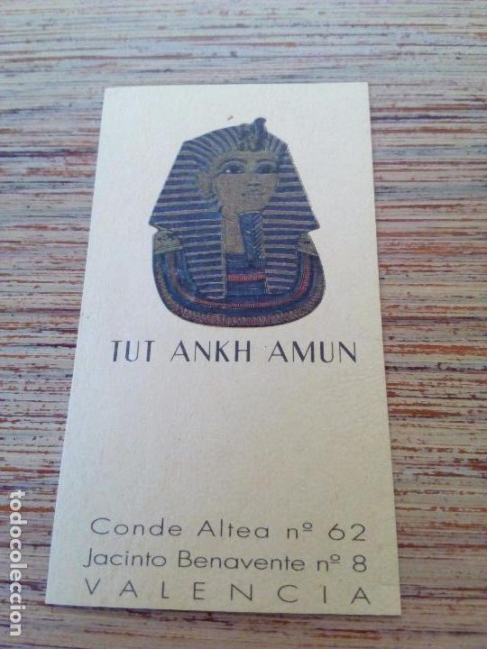 Colecionismo: TARGETA GERENTE DISCO-PUB TUT ANKH AMUN (VALENCIA) ZONA MAQRQUES DEL TURIA CANOVAS