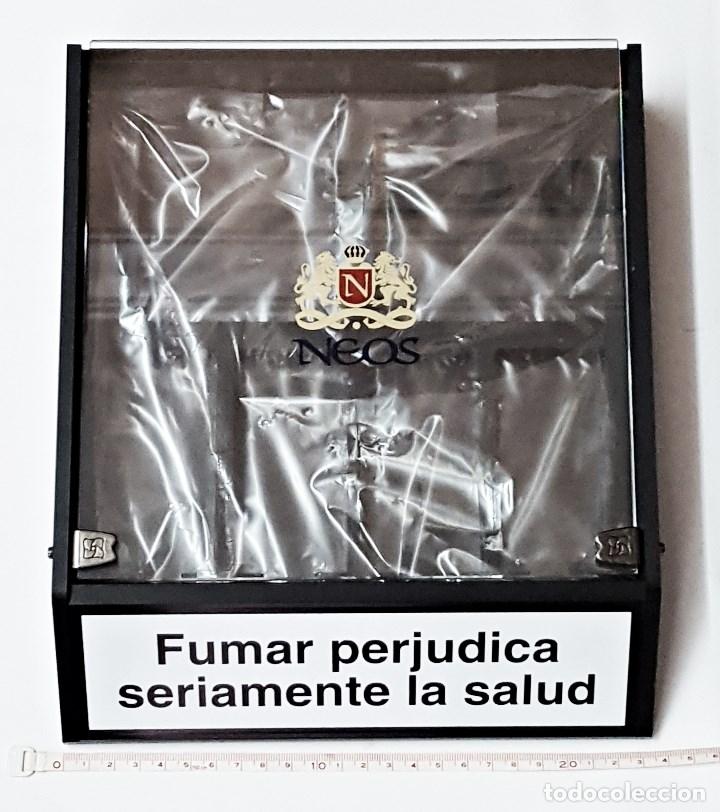 Coleccionismo: Expositor de mostrador de cigarrillos NEOS. - Foto 1