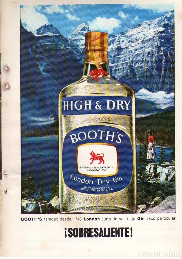Coleccionismo: ANUNCIO PUBLICIDAD GINEBRA BOOTHS