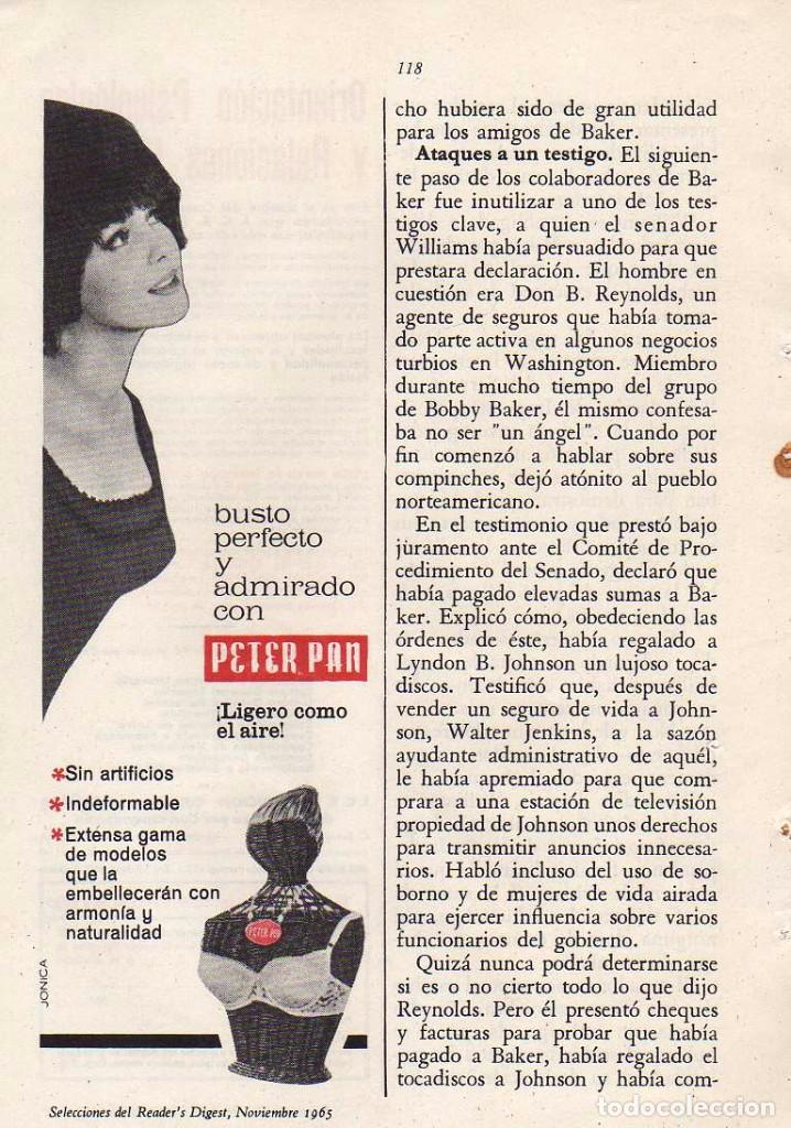 Coleccionismo: ANUNCIO PUBLICIDAD SUJETADOR PETER PAN