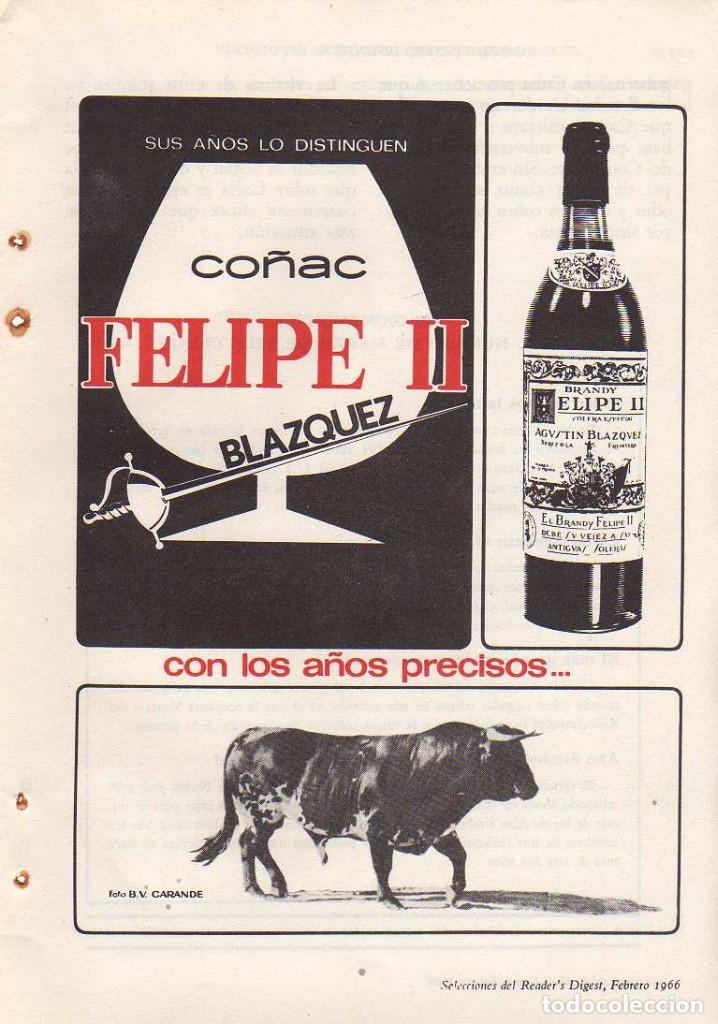 Coleccionismo: ANUNCIO PUBLICIDAD CO&Ntilde;AC FELIPE II