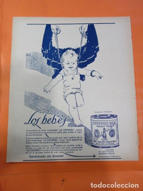 Coleccionismo: PUBLICIDAD 1929 - COLECCION COMIDA - LECHE CONDENSADA LA LECHERA NESTLE
