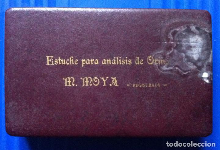 Coleccionismo: Estuche para an&aacute;lisis de orina M. Moya.