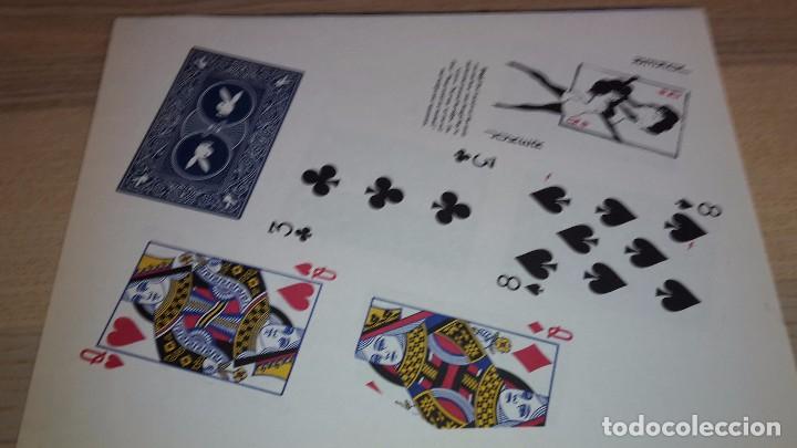 Collectionnisme: Hoja con Juego de magia. Cartas Playboy + instrucciones (en ingl&eacute;s). Recortadas de revista.