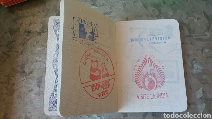 Coleccionismo: Pasaporte EXPO 92 SEVILLA - Foto 2