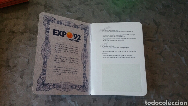 Coleccionismo: Pasaporte EXPO 92 SEVILLA - Foto 3