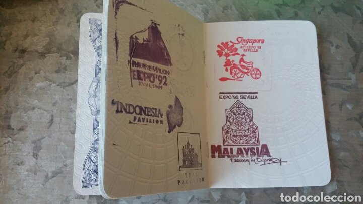 Coleccionismo: Pasaporte EXPO 92 SEVILLA - Foto 4