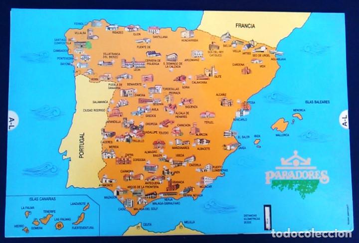Lámina Mapa Paradores De Turismo De España1991 Vendido En Venta