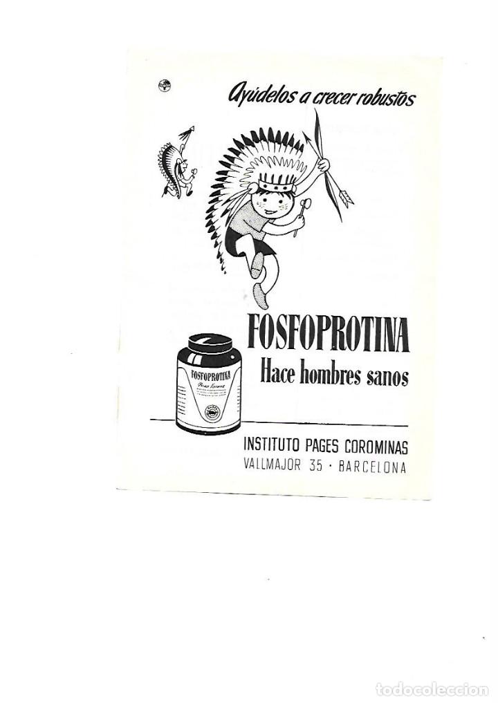 Coleccionismo: A&Ntilde;O 1955 RECORTE PUBLICIDAD FARMACIA FOSFOPROTINA INSTITUTO PAGES COROMINAS OPOCORTIN C BALDACCI