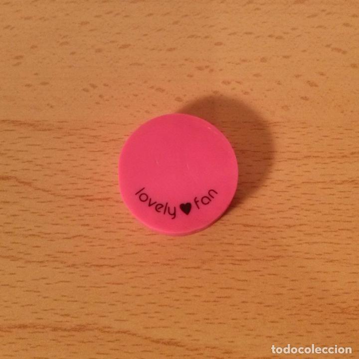 Coleccionismo: Goma de borrar marca lovely fan. Color rosa. Jap&oacute;n. A&ntilde;os 80/90.