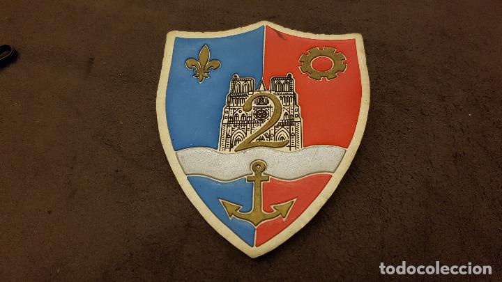 Sammeln: PARCHE ESCUDO BORDADO CON EMBLEMA ESCUDO MILITAR DE LA MARINA BATALL&Oacute;N 2