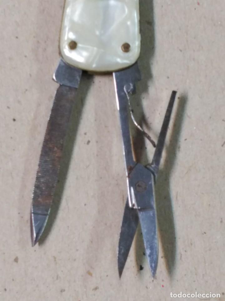 Coleccionismo: NAVAJA CON LAS CACHAS DE NACAR, MULTIUSOS - Foto 4