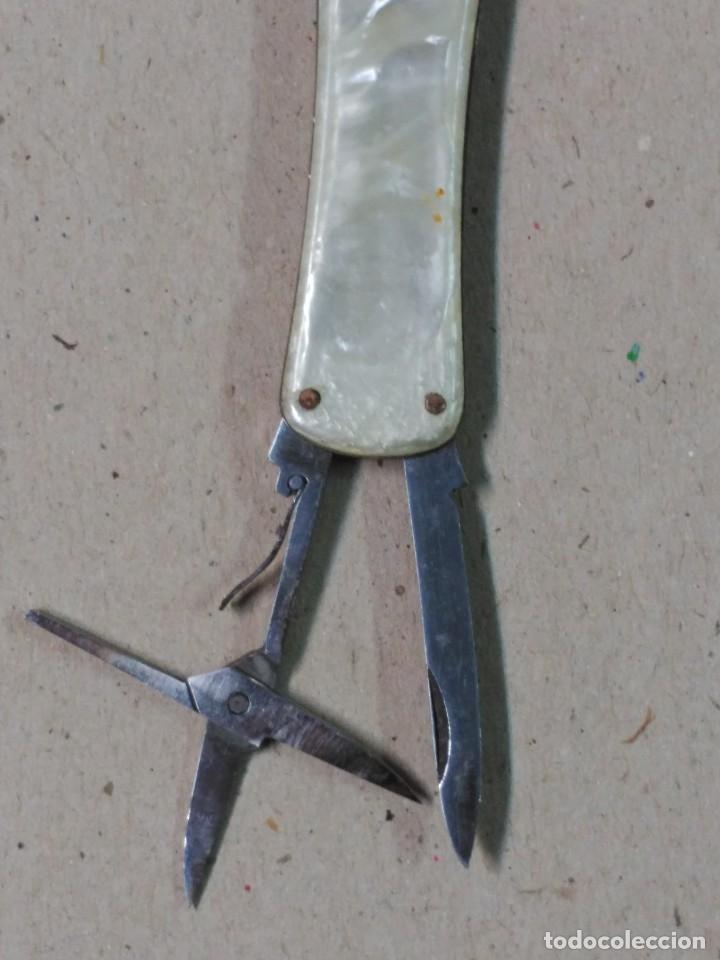 Coleccionismo: NAVAJA CON LAS CACHAS DE NACAR, MULTIUSOS - Foto 8