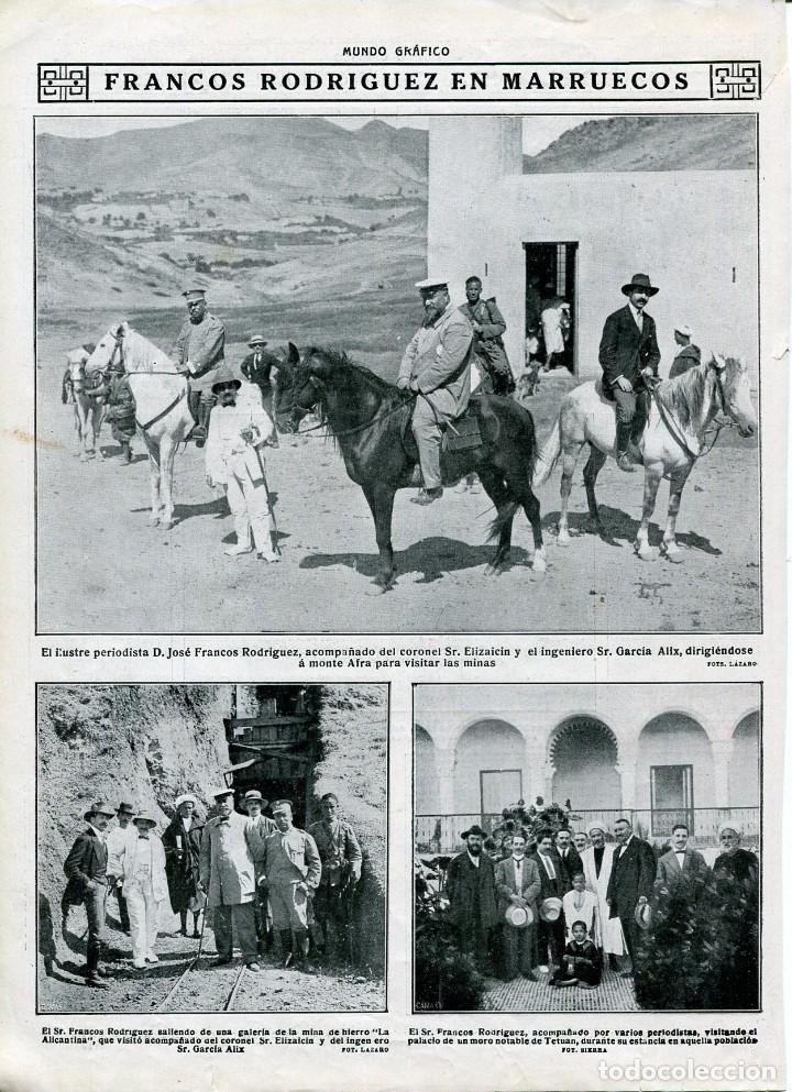 Coleccionismo: LAMINA-MARRUECOS -BARCELONA-VALENCIA CARROZAS FLORES--1914-ORIGINAL DOBLE CARA