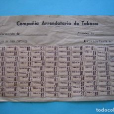 Coleccionismo: TABACO- COMPAÑIA ARRENDATARIA DE TABACOS ESTADILLO COMPLETO CON SUS 100 CUPONES TABACOS 81 BIEN VER. Lote 99906979