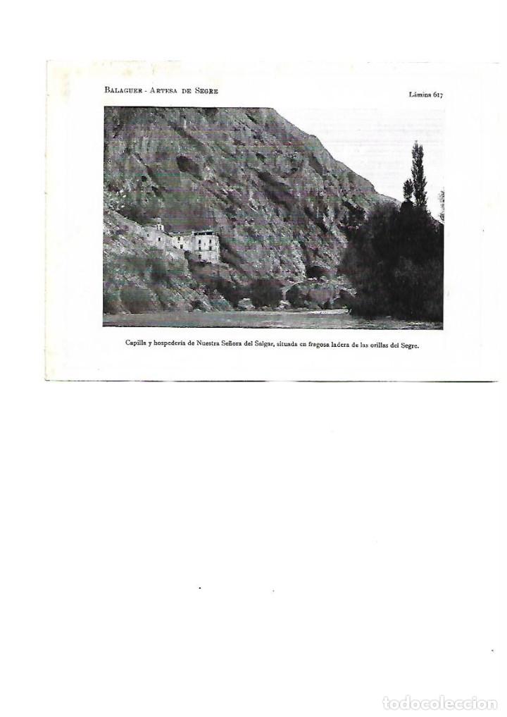 Coleccionismo: A&Ntilde;O 1922 LAMINA FOTOGRAFICA TIPO POSTAL FOTOGRAFIA CAPILLA SANTA MARIA DEL SALGAR ARTESA DE SEGRE