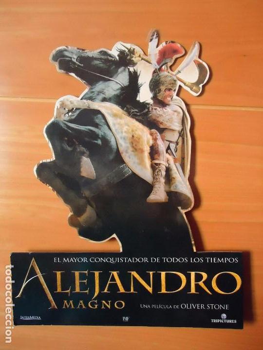 Coleccionismo: CARTEL DISPLAY COLGANTE A DOBLE CARA DE LA PEL&Iacute;CULA, ALEJANDRO MAGNO. MEDIDAS: 42X34CTS.