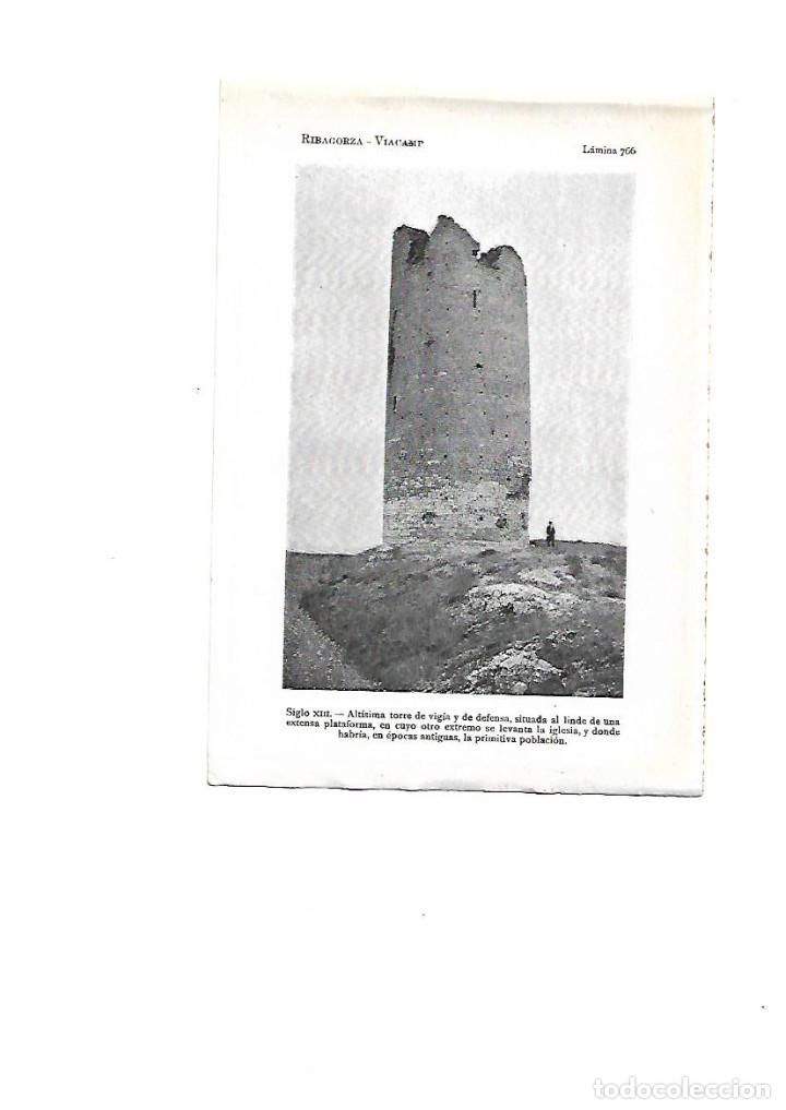 Collectionnisme: A&Ntilde;O 1922 RIBAGORZA VIACAMP TORRE VIGIA DEFENSA S XIII LAMINA FOTOGRAFICA TIPO POSTAL FOTO