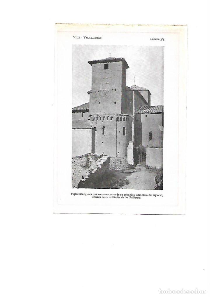 Collectionnisme: A&Ntilde;O 1922 OSONA VILALLEONS IGLESIA DEL SIGLO XI ROMANICO LAMINA FOTOGRAFICA TIPO POSTAL FOTO