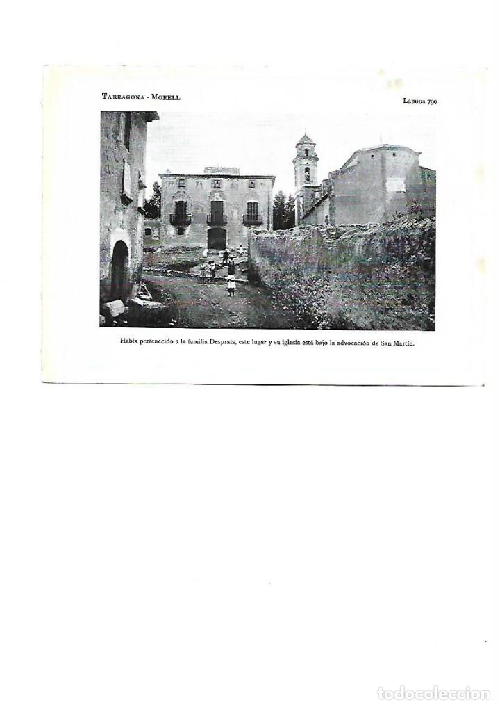Sammelleidenschaft Papier: A&Ntilde;O 1922 MORELL TARRAGONA DES PRATS CASA MONTOLIU IGLESIA LAMINA FOTOGRAFICA ANIMADA TIPO POSTAL
