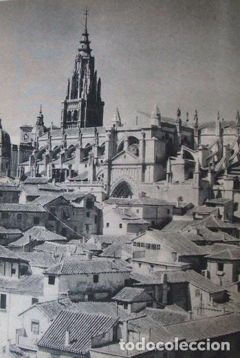 Collectionnisme: TOLEDO VISTA DE LA CIUDAD LAMINA HUECOGRABADO A&Ntilde;OS 40