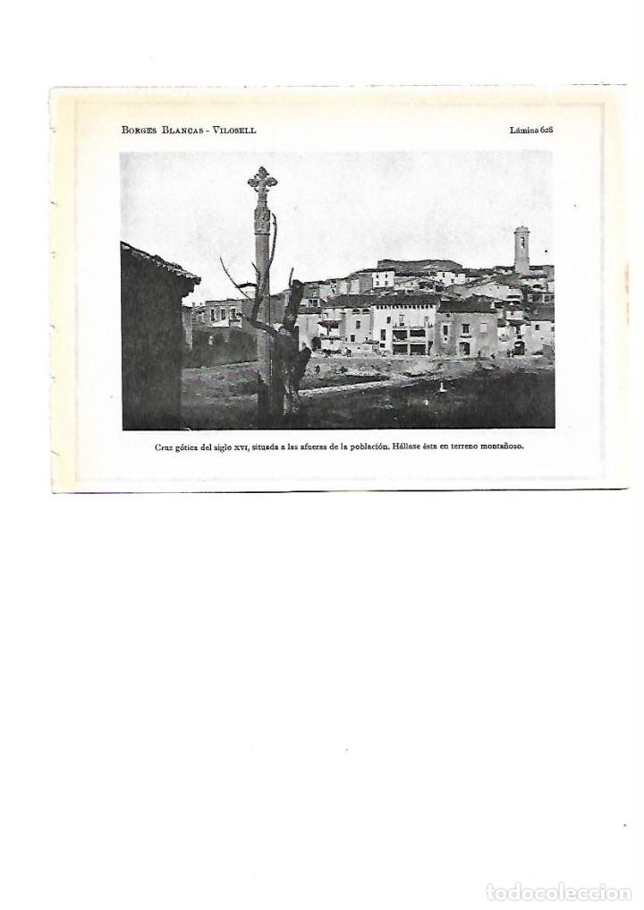 Coleccionismo: A&Ntilde;O 1922 VILOSELL LES GARRIGUES LLEIDA CRUZ GOTICA GOTICO LAMINA FOTOGRAFICA TIPO POSTAL