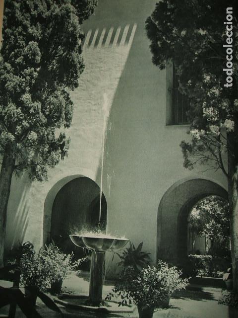 Coleccionismo: GRANADA LA ALHAMBRA PATIO DE LA REJA LAMINA HUECOGRABADO A&Ntilde;OS 40 16 X 21 CMTS
