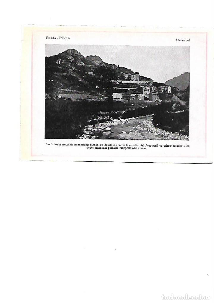 Collectionnisme: A&Ntilde;O 1922 FIGOLS SANT CORNELI MINERIA MINA CARBON ESTACION TREN FERROCARRIL LAMINA FOTOGRAFICA POSTAL