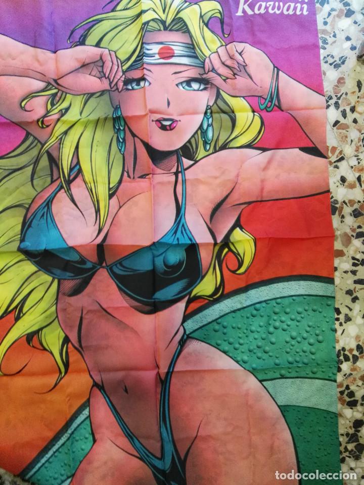 Coleccionismo: BANDERA CHICA JAPONESA KAWAI 80 X125 CM