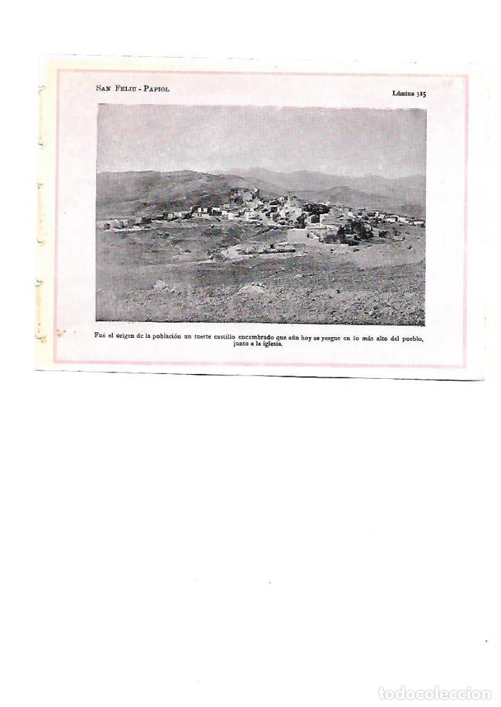 Collezionismo: A&Ntilde;O 1922 PAPIOL BAIX LLOBREGAT VISTA GENERAL CASTILLO LAMINA FOTOGRAFICA TIPO POSTAL