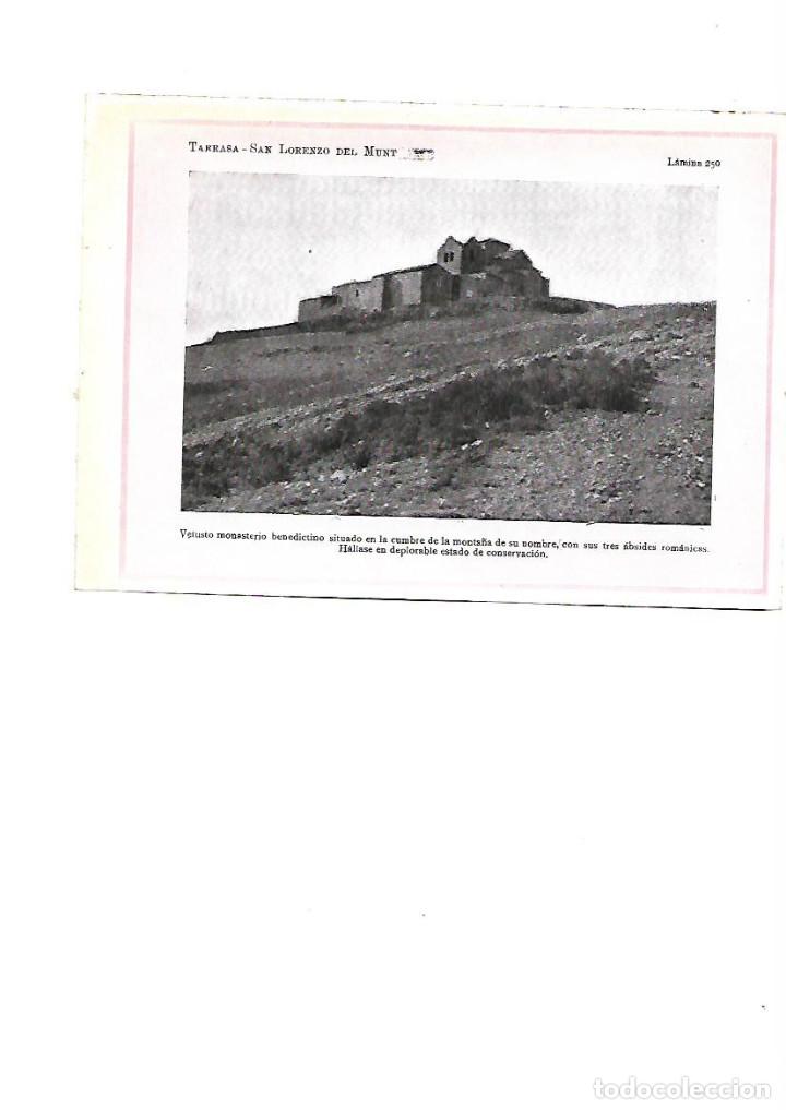 Collezionismo: A&Ntilde;O 1922 SANT LLOREN&Ccedil; DEL MUNT MONASTERIO BENEDICTINO ABSIDE ROMANICO LAMINA FOTOGRAFICA TIPO POSTAL