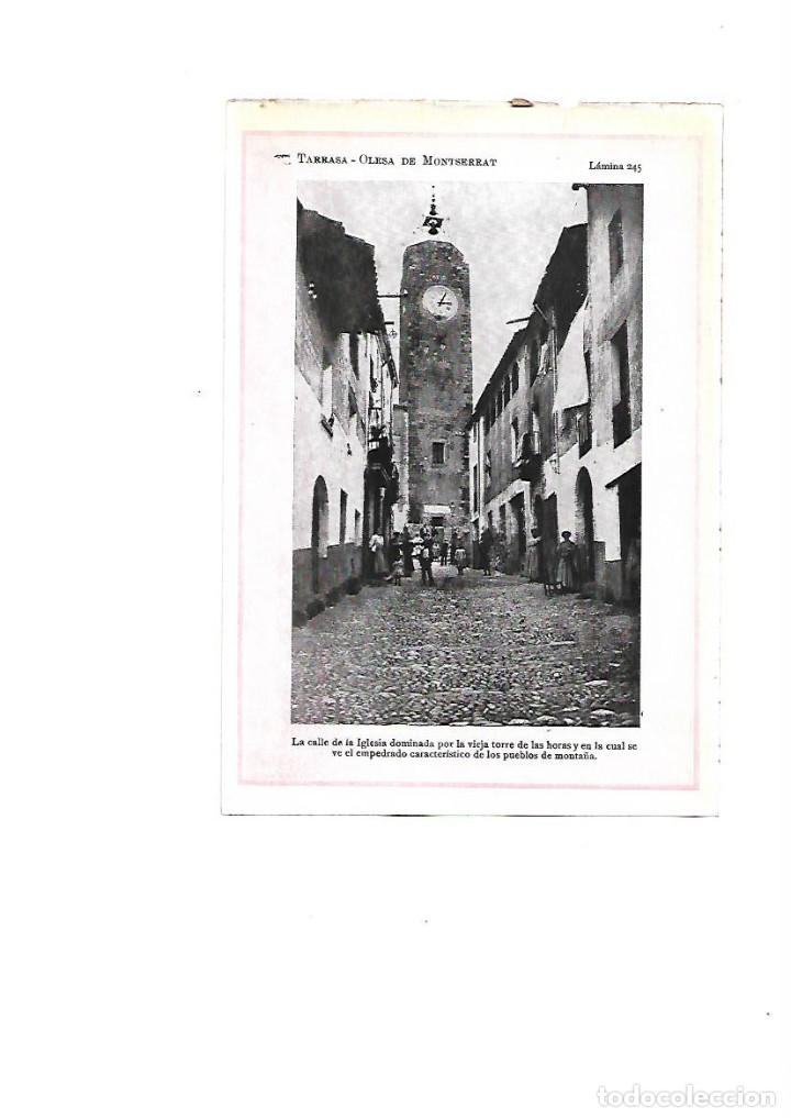 Colecionismo: A&Ntilde;O 1922 OLESA CALLE DE LA IGLESIA EMPEDRADO ADOQUIN CAMPANARIO RELOJ LAMINA FOTOGRAFICA ANIMADA