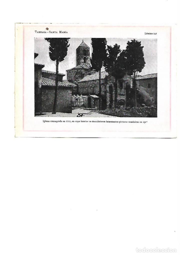 Sammelleidenschaft Papier: A&Ntilde;O 1922 TERRASSA IGLESIA DE SANTA MARIA ROMANICO LAMINA FOTOGRAFICA TIPO POSTAL