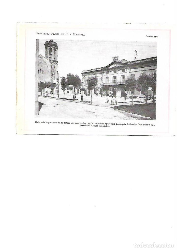 Colecionismo: A&Ntilde;O 1922 SABADELL PLAZA PLA&Ccedil;A PI I MARGALL IGLESIA SANT FELIX ATENEO ATENEU LAMINA FOTOGRAFICA