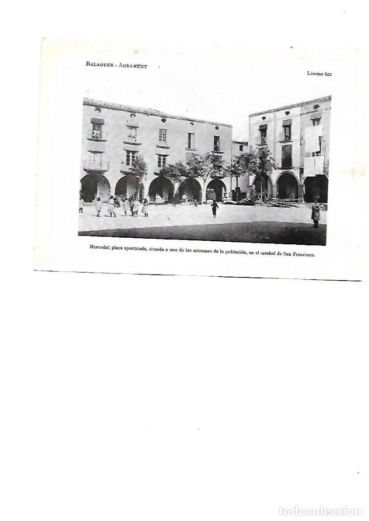 Colecionismo: A&Ntilde;O 1922  AGRAMUNT MERCADAL PLAZA PORTICADA PLA&Ccedil;A RAVAL ARRABAL SANT FRANCESC FOTOGRAFIA ANIMADA