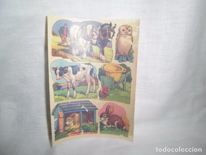 Coleccionismo: CALCOMANIAS INFANTIL VACA BUHO - Foto 1