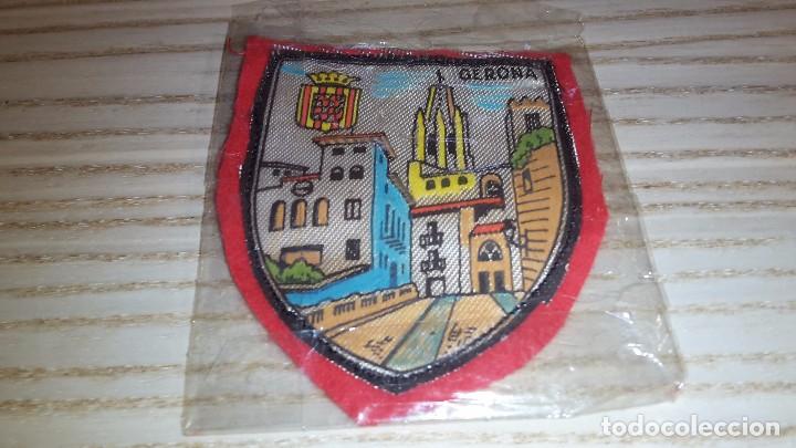 Coleccionismo: Parche Escudo de tela Gerona