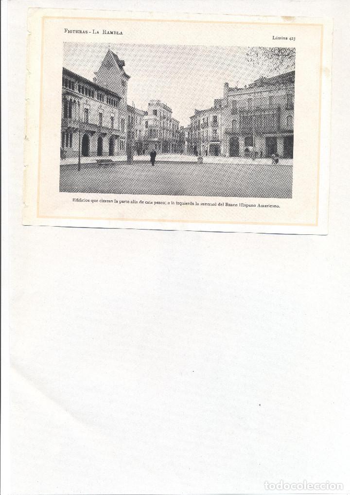Colecionismo: A&Ntilde;O 1922 FIGUERES FIGUERAS LA RAMBLA EMPORDA MONUMENTO MONTURIOL ICTINEO BANCO HISPANO AMERICANO
