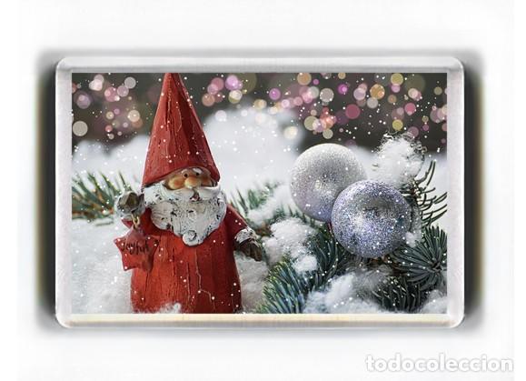 Coleccionismo: IMAN ACRILICO NEVERA - NAVIDAD GNOMO - Foto 1