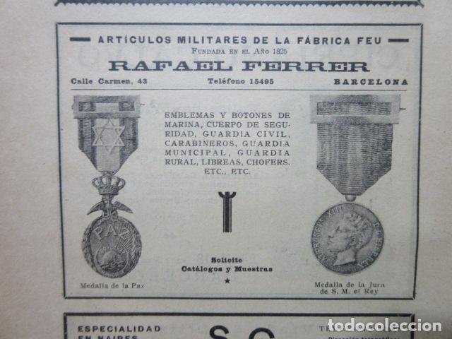 Coleccionismo: PUBLICIDAD 1929 - COL. INDUSTRIAS- ARTICULOS MILITARES RAFAEL FERRER