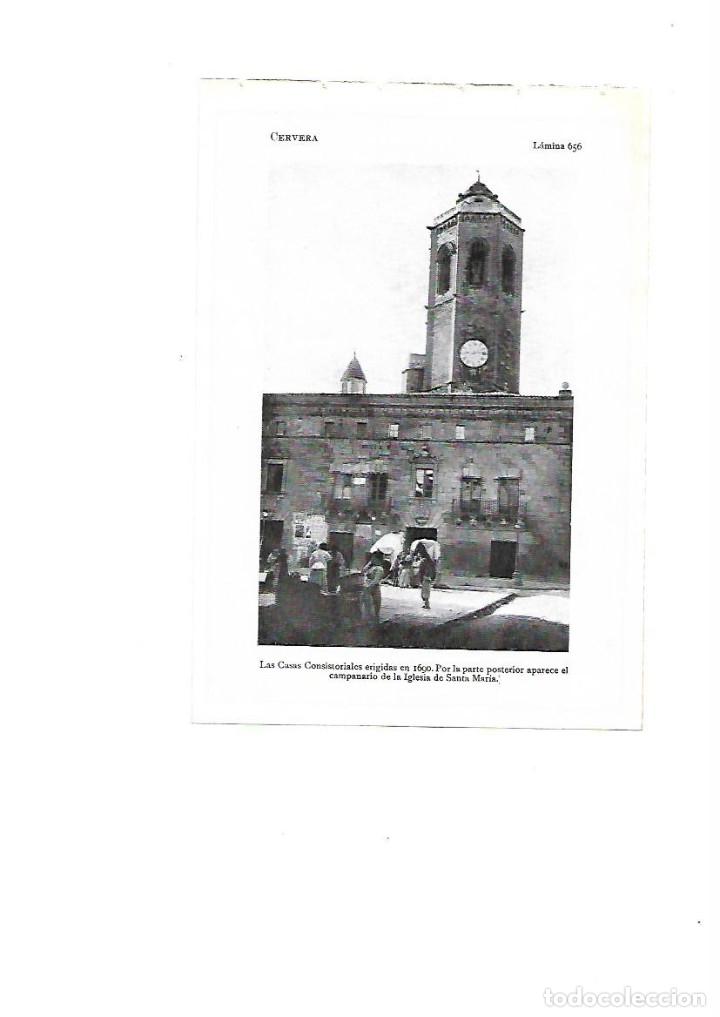 Collecting paper: A&Ntilde;O1922 CERVERA CASAS CONSISTORIALES AYUNTAMIENTO AJUNTAMENT PLAZA LAMINA FOTOGRAFICA ANIMADA POSTAL