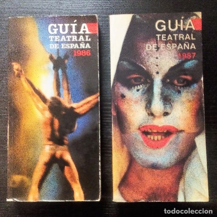 Colecionismo: GU&Iacute;A TEATRAL DE ESPA&Ntilde;A. LOTE DE 2 LIBROS: A&Ntilde;OS 1986 Y 1987. GRUPOS, FESTIVALES, TEATROS,...